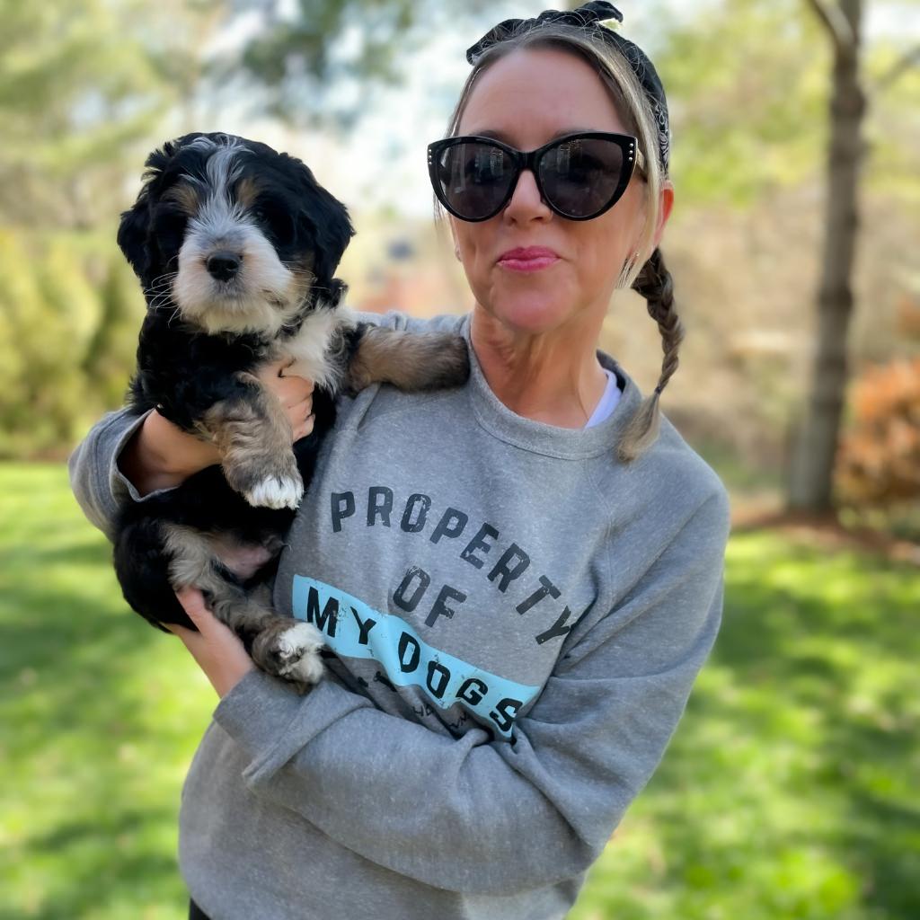 dog mom long sleeve tee