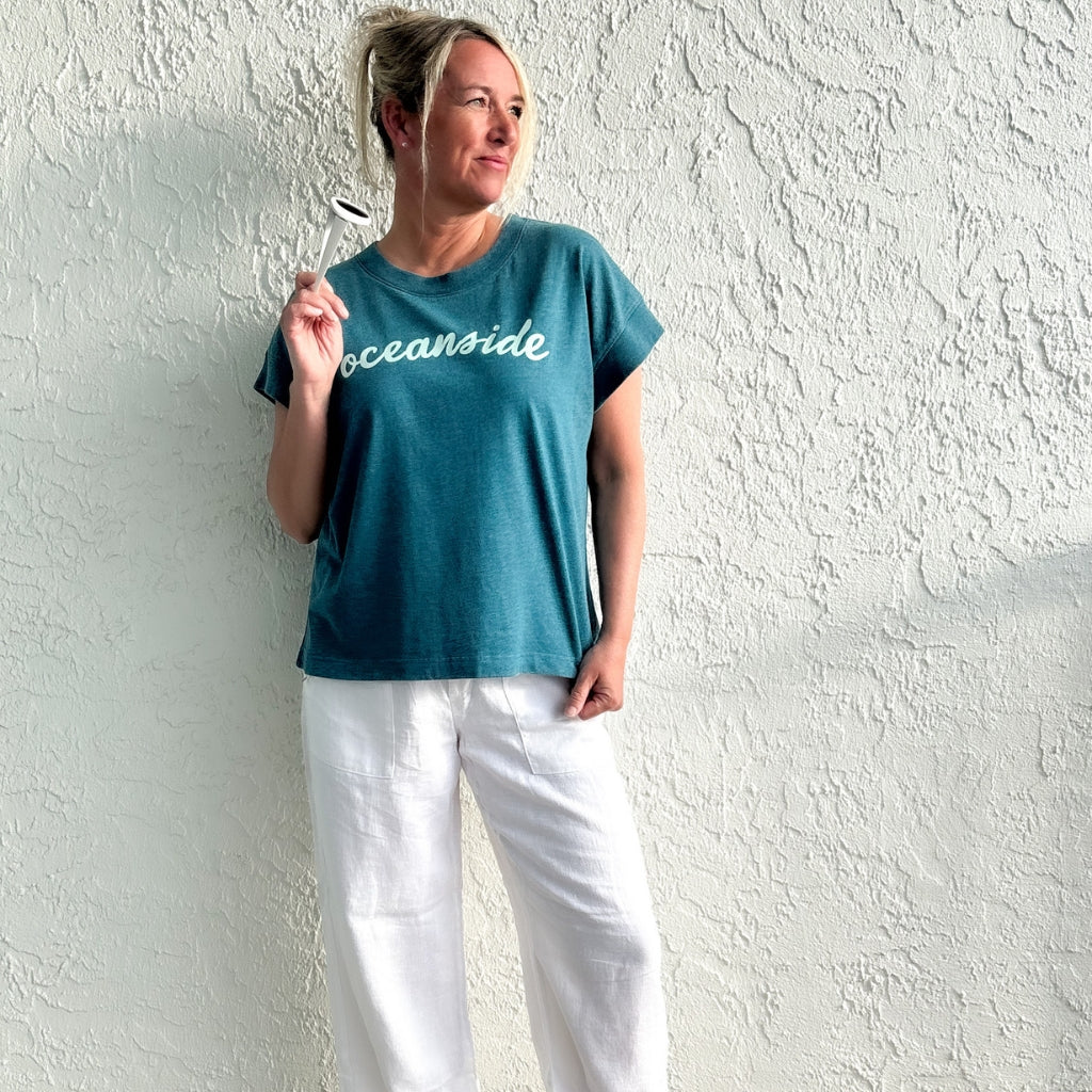OCEANSIDE cap sleeve tee | Chickadee Co.