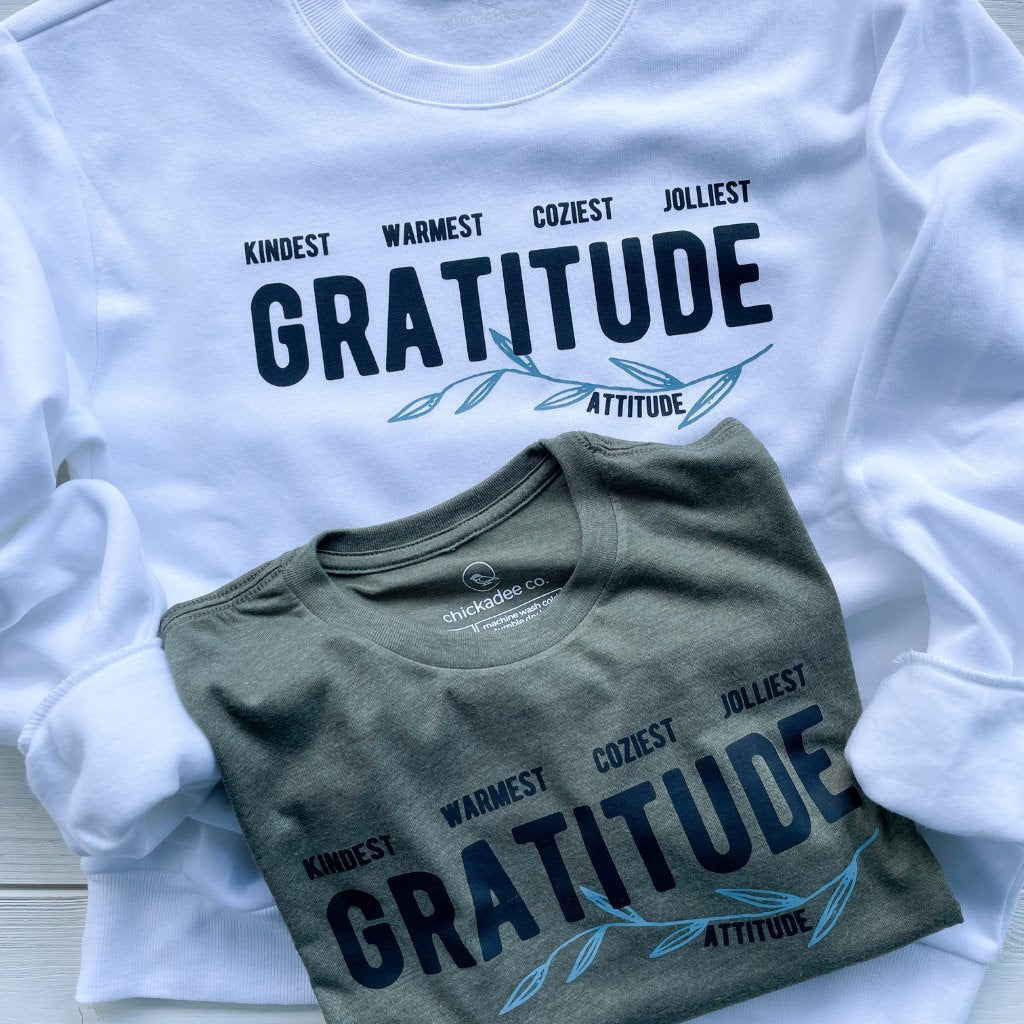 GRATITUDE attitude crew sweatshirt