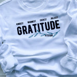 GRATITUDE attitude crew sweatshirt
