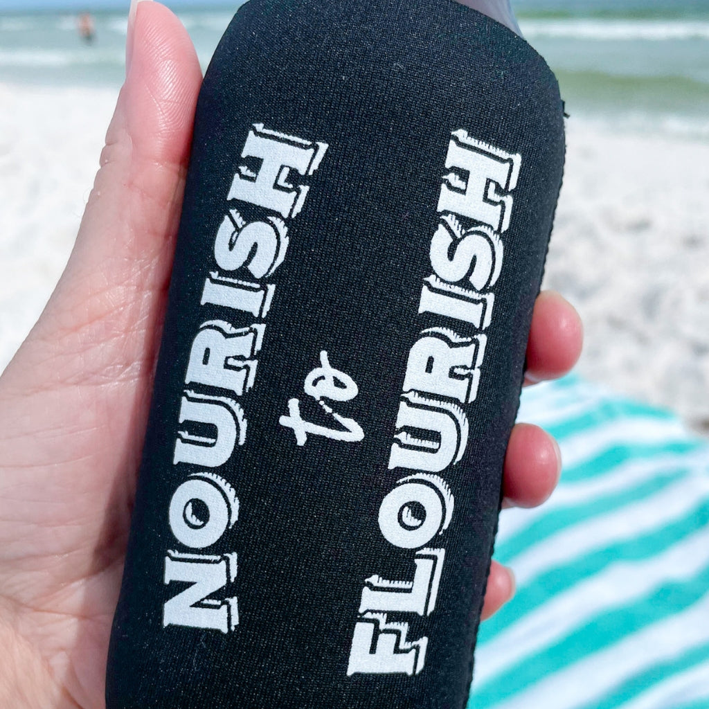 nourish to flourish KOOZIE