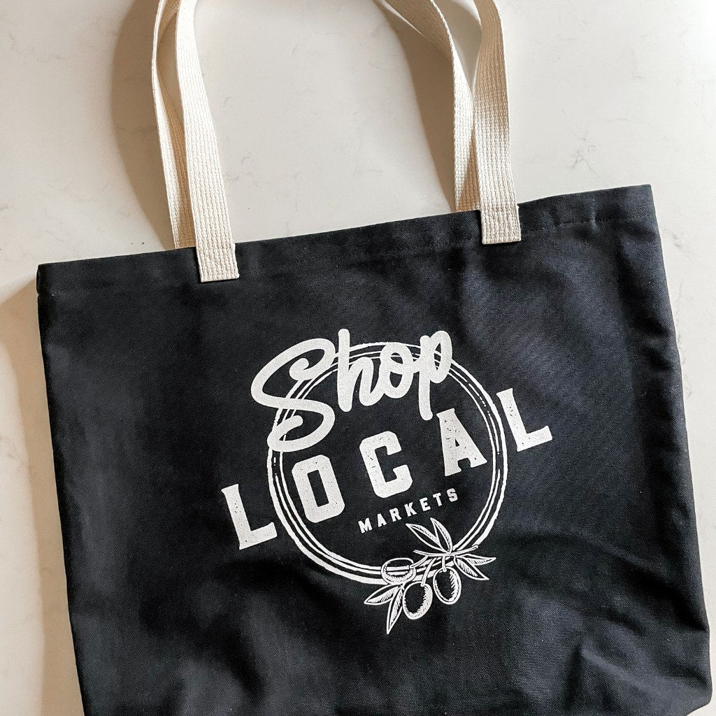 SHOP LOCAL canvas tote