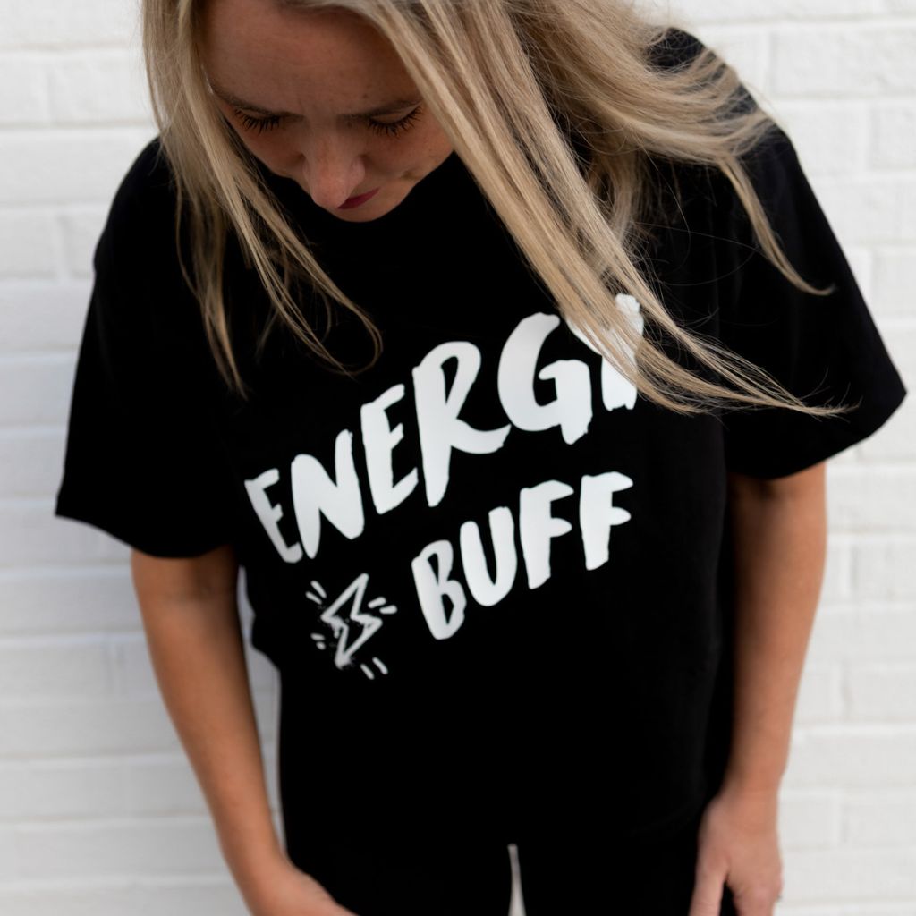 ENERGY BUFF organic cotton crop tee