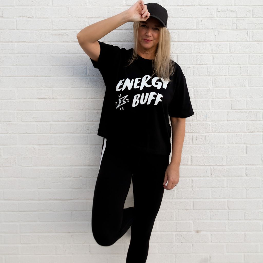 ENERGY BUFF organic cotton crop tee