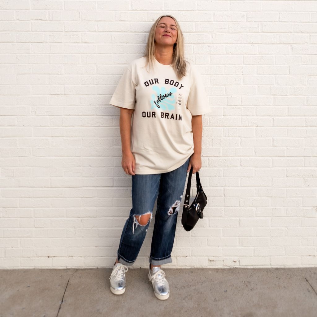 our body OUR BRAIN organic cotton tee