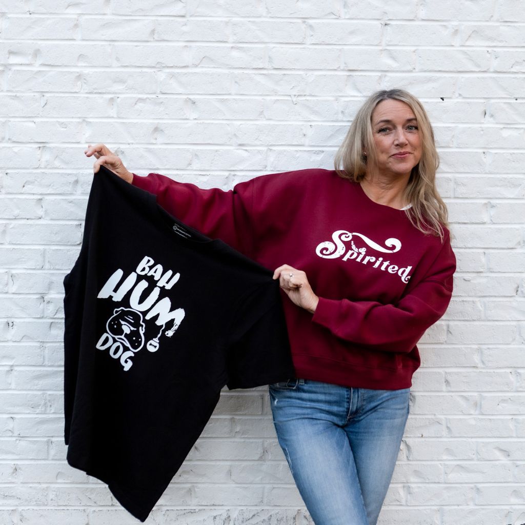 Spirited womens organic blended crew